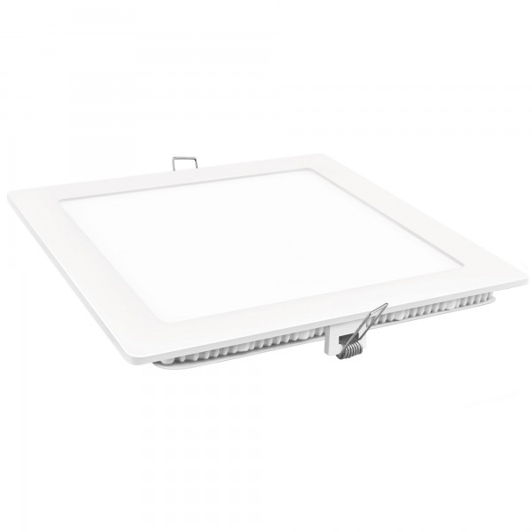 Downlight led cuadrado blanco 18w.neutra