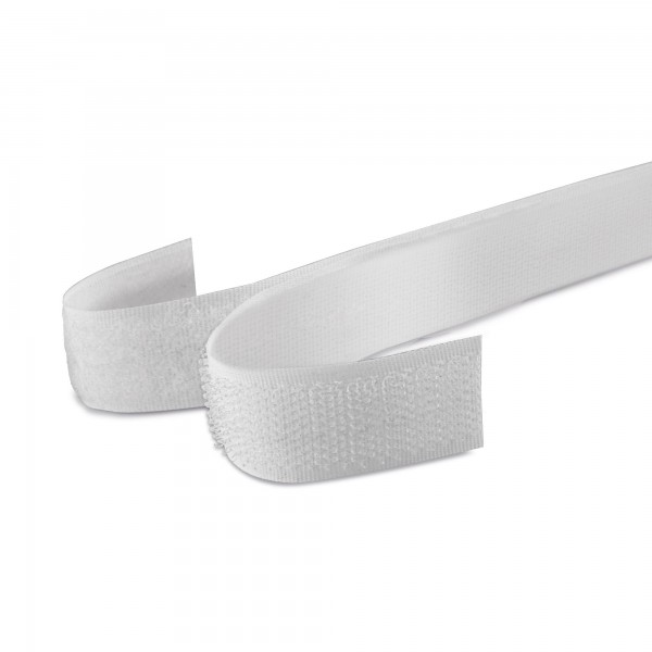 Cinta velcro 12m.x20mm.macho-hembra bl.