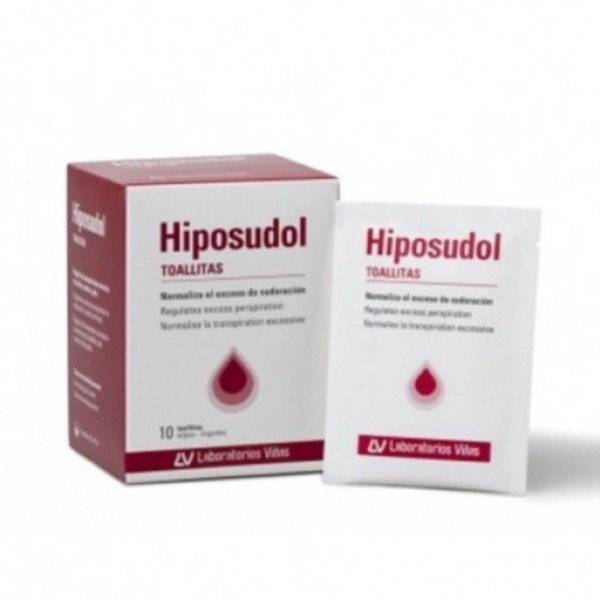 Hiposudol Toallitas Antitranspirantes 10 Unidades