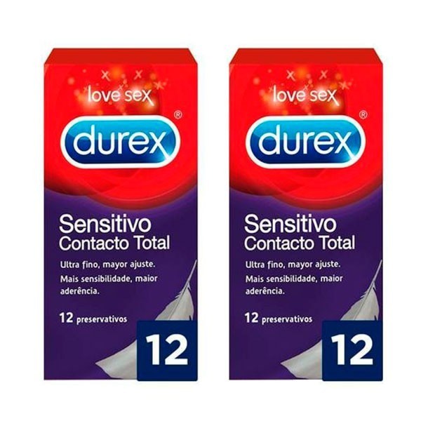 Durex Sensitivo Contacto Total 2 X 12 Uds Promo