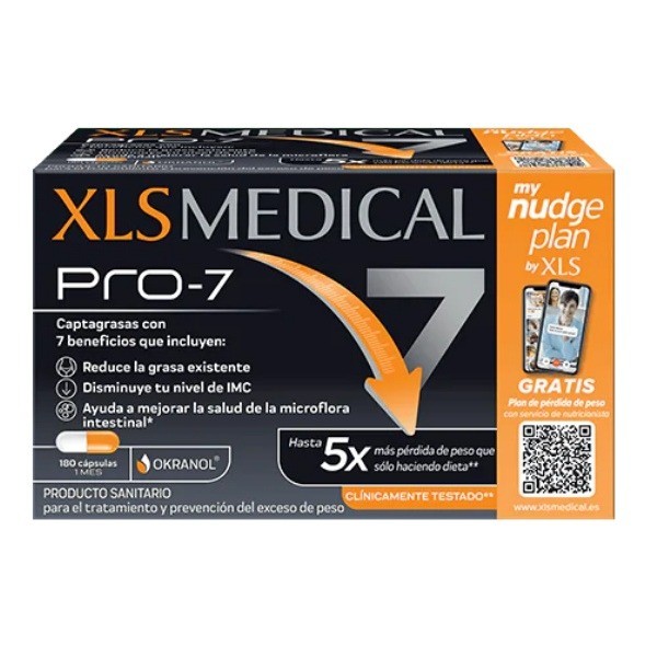 Xls Medical Pro-7 Captagrasas 180 Cápsulas
