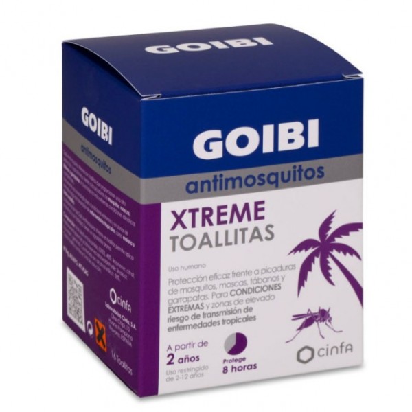 Goibi Antimosquitos Xtreme Forte Toallitas 16 Uds
