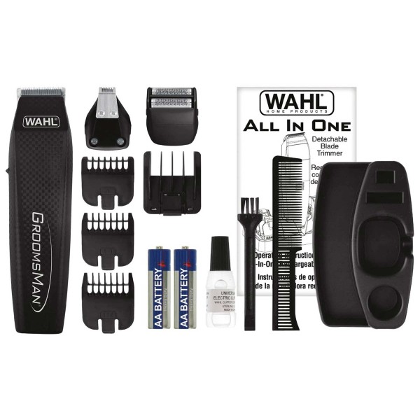 Wahl 5537-3016 groomsman recortadora todo en uno con 6 accesorios