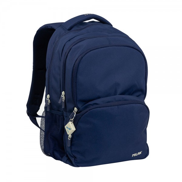Mochila escolar 4 cremalleras serie 1918 25 l azul marino