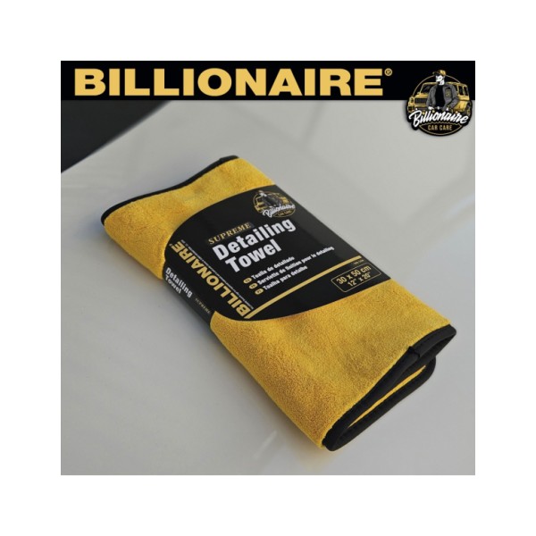 Paño de Microfibra Súper Absorbente Billionaire Detailing Finish Towel Supreme 1000 gsm Paño de Detalle 30 x 50 cm