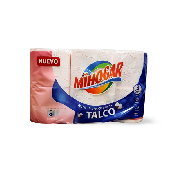 Mihogar papel higiénico Talco 6 rollos