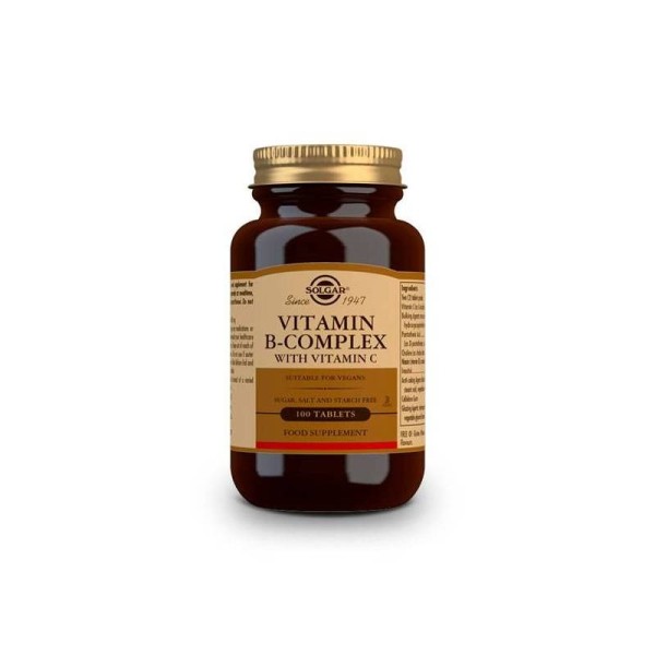 Solgar B Complex con Vit C 100 Comp