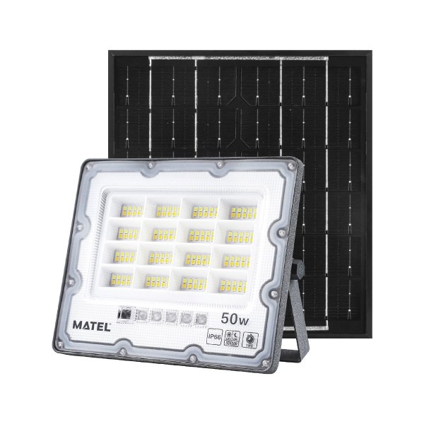 Proyector led solar ip65 gris  50w.cct