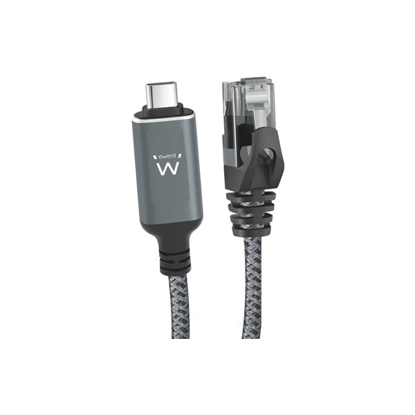 Ewent cable usb-c 3.1 a rj45 cat6 ftp, 1gbps, 2m