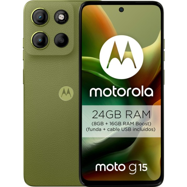 Motorola moto g15 4g green / 8+128gb / 6.72" full fhd+