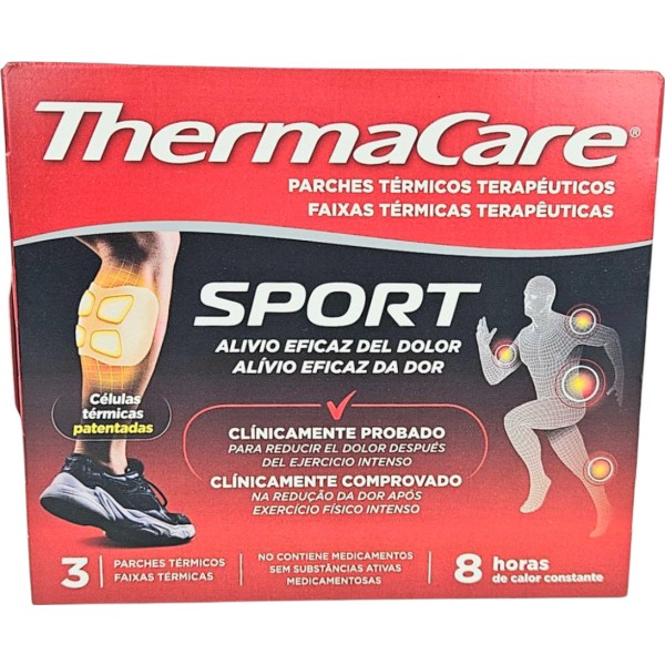 Thermacare Parche Termico Terapeuticos Sport 3 Parches