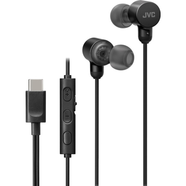 Jvc ha-fr29uc black / auriculares con cable usb-c™ micrófono y mando a distancia
