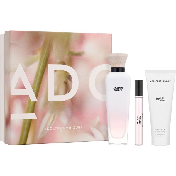 Adolfo dominguez jazmin tonka eau de parfum 120ml vaporizador + locion corporal perfumada 1u + vial 10ml vaporizador