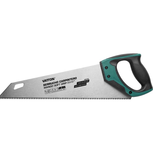 Serrucho carpintero m/soft grip 400mm.