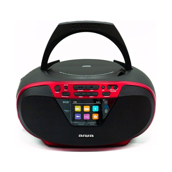 Aiwa bbtu-500dab rojo / radio cd portátil