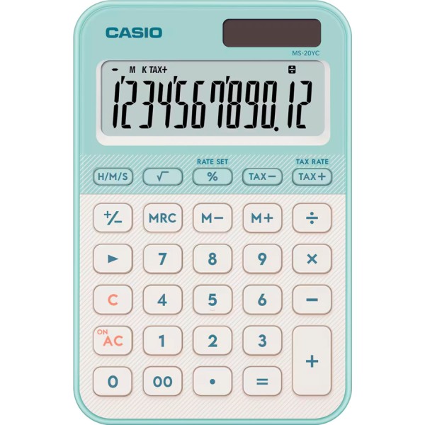 Casio ms-20yc verde claro / calculadora de mesa